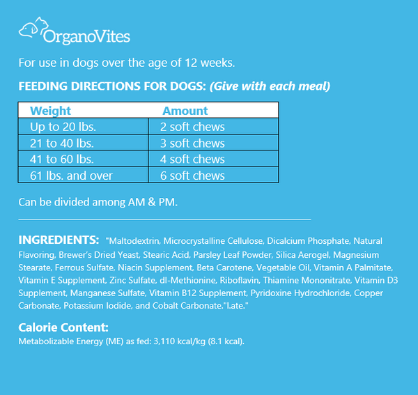 Adult Daily Vitamins 60ct Organovites®